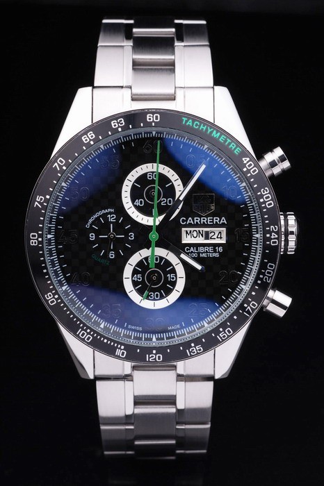 Negro Carrera relojes 3757 replicas exactas relojes